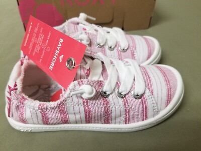 New Roxy Girl Bayshore Girls Sneaker Shoes.