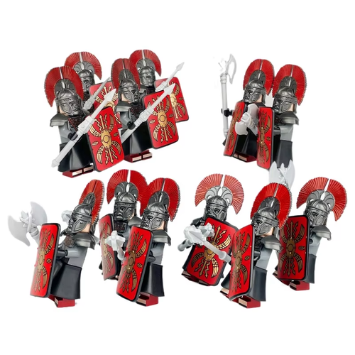 12 ancient Roman soldiers medieval corps children's assembly building block - Picture 3 of 8