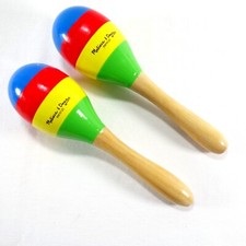 Melissa  Doug Colorful Wooden Maracas For Kids Set Of 2