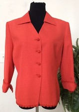 NWT Kasper Women's Orange 100 Polyester Multi-occasion Blazer Jacket Size 14P