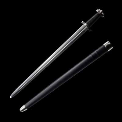 One Handed Viking Godfred Sword Functional Battle Ready Sword W/Wooden scabbard