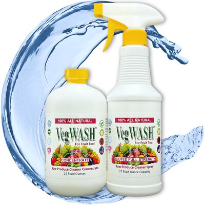 #ad #ad VegWASH™ Raw Produce Cleaner Concentrate Set 19 Refills of 16.9 Fl Oz Spray $36.49