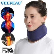 VELPEAU Neck Brace Cervical Collar - Enhanced Support, Relieves Spine Pressure