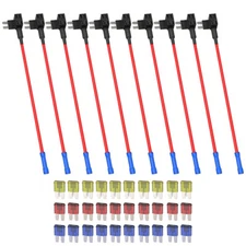 10 Pack Micro 2 Add-A-Circuit Fuse Tap Holder Blade Style ATR APT 10A 15A 20A