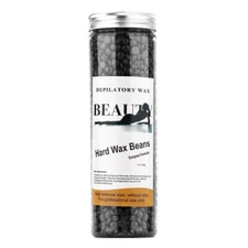 Hard Wax Beans for Face, Underarms, Bikini Hair Remover 14.1 oz  (Black)