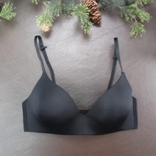 Auden Bra 32C Black Padded Wireless Adjustable Clasp Back