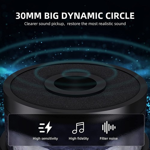 2x Wireless Microphone Dual Cordless Handheld Dynamic Mic to 200ft Rechargeable - Picture 4 of 8