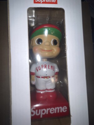 SUPREME BOBBLE HEAD -BASEBALL BOX LOGO - Red Colorway | eBay