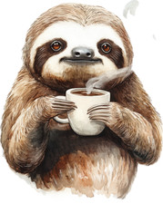 Wall decal sticker sloth wall sticker 18 x 18 cm large
