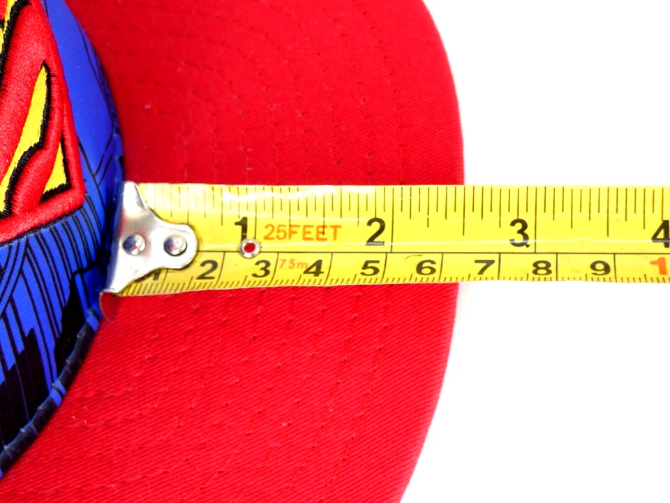 Superman Hat Baseball Cap New Era Youth 59Fifty DC Comics Snapback Red Blue - Image 4 of 4