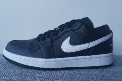 Nike Air Jordan 1 Low ,,Panda'' Größe UK 3 EUR 36 (AO9944 001) SCHWARZ/WEISS