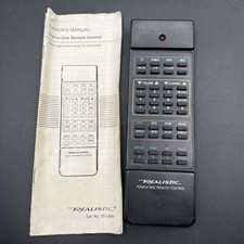 RADIO SHACK REALISTIC 4 IN 1 Gray REMOTE CONTROL Owners Manual 15-1904 A Works