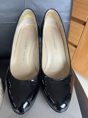 Peter kaiser ‘Konia’ Black Patent Leather Court Shoe Size UK 4.5 - Picture 3 of 9