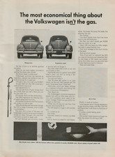 1961 Volkswagen VW Bug Beetle Low Depreciation New Used Photo Vintage Print Ad