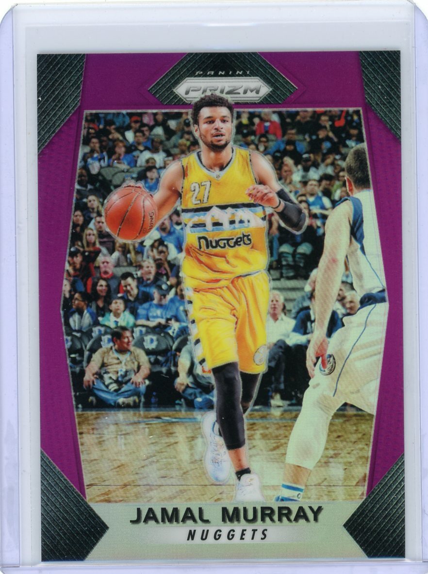 2017/18 Panini Prizm Purple Prizm #167 Jamal Murray #73/75 Off Centered