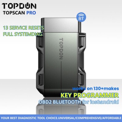 2025New!TOPDON Topscan Pro Car Diagnostic Tool OBD2 Scanner Code Reader Wireless