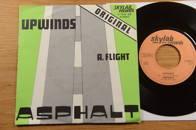 Asphalt Upwinds / A. Flight 7''  single Skylab Records S-1646-A