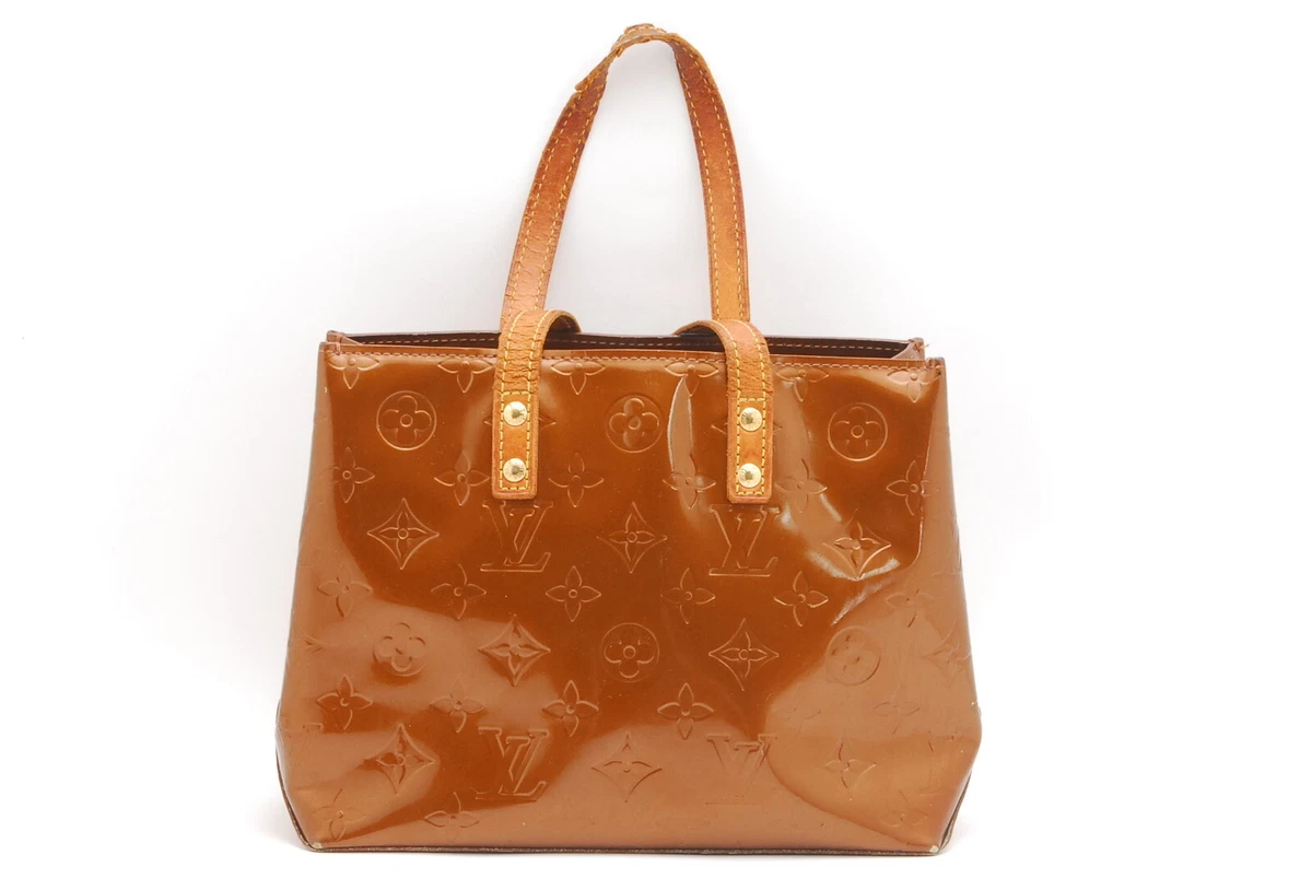 Louis Vuitton Bronze Monogram Vernis Leather Reade PM Bag