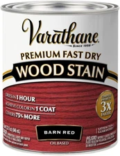 Rust-Oleum Varathane 307414 Premium Fast Dry Wood Stain, Quart, Barn Red