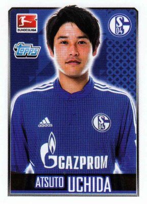 Topps Bundesliga 2014/2015 Sticker Nr. 233 Atsuto Uchida FC Schalke 04 Bild NEU