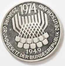 1974 F Germany Federal Republic 5 Marks Silver Proof Coin KM#138