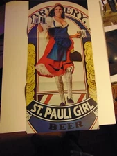 1980 ST. PAULI GIRL BEER vintage print ad