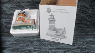 Lefton's Historic American Lighthouse, Split Rock MN , Mint in Box, 1999