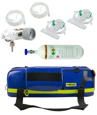  Notfalltasche Sauerstoffflasche 2 l Druckminderer SET L medizinischer  Notfall