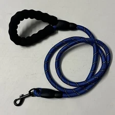 Taglory, Rope Dog Leash, 5 FT, Blue