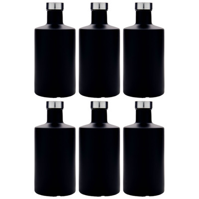 6x 500ml Glasflasche Klarglas für Öl