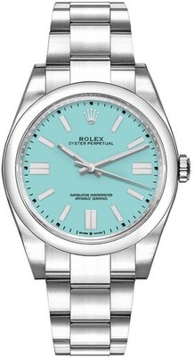 Rolex Oyster Perpetual 36mm 126000-0006 Turquoise Blue Dial Oyster Unisex Watch