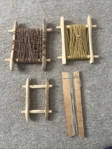 Vintage fishing line winders, Crab line looms or maritime rope winders. Job lot