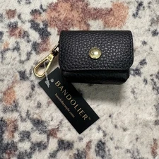 Bandolier AirPods Clip On Pouch Case Black/Gold NWT