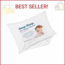 ZPECC Toddler Pillow with Pillowcase - 13x18 Organic Cotton Hypoallergenic Kids