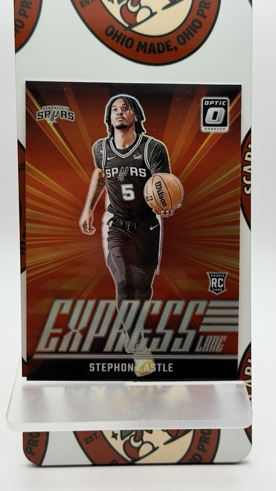 2024-25 Donruss Optic #1 Stephon Castle Express Lane Holo