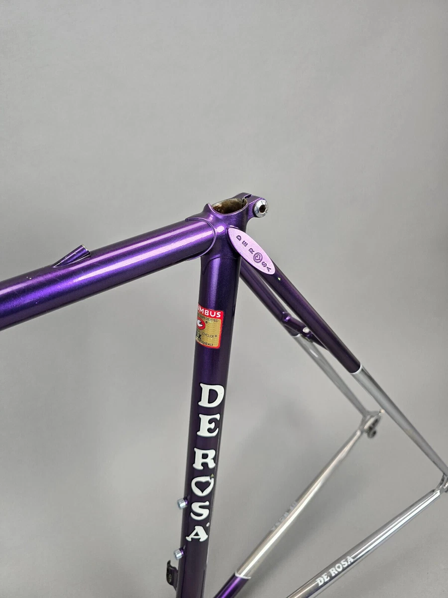 Rahmen Set De Rosa Professional 54 cm Columbus SLX Dura Ace purple steel frame