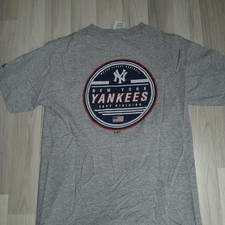 New York Yankees Shirt Adidas Grau Logo MLB B...