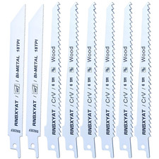 8PCS Reciprocating Saw Blades for Wood Pruning, Including Premium 6Pcs Woodcutti