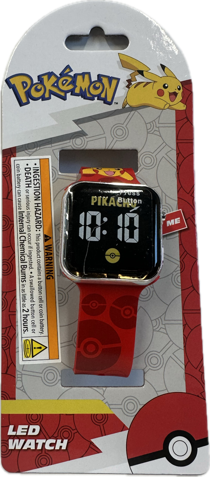 Watch - Pokemon - Red Band Wristwatch Digital Touchscreen LED Light NEW