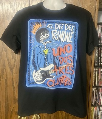 El Dee Dee Ramone Art of The Ramones Large T-Shirt Rare Official Licensed 2019