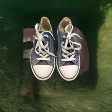 Converse Chuck Taylor All Star Sneaker Shoe Low Top Navy Blue White sz 2.5