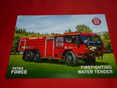 TATRA FORCE T815 Firefighting Water Tender 112 Prospektblatt Brochuresheet 2026