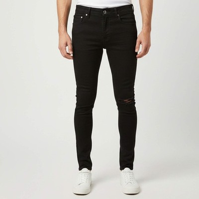 Amiri Black Distressed Denim Skinny Jeans MWaist 32