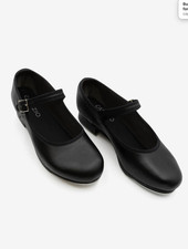 NIB Adult Capezio Mary Jane Tap Shoes in Black 3800