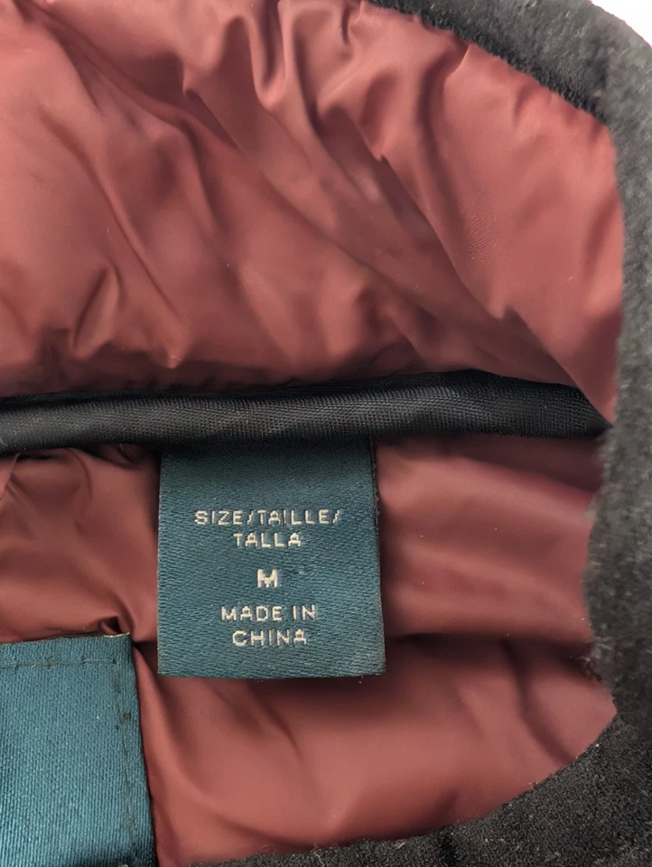 Мужской пуховик Perry Ellis жилет M коричневый оранжевый без рукавов на молнии стеганый - Изображение 3 из 4