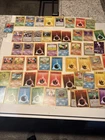 Lot of Vintage cards. pokemon. Shadowless.  Promo Mew. 1st edition Played cards