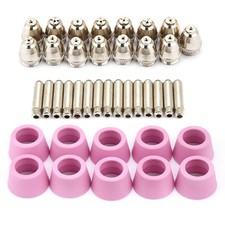 40x Cutter Cutting Torch Consumables Electrode Nozzles Cups Kit✈
