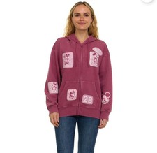 Mickey and Minnie Women's Character Full-Zip Hoodie Size XS