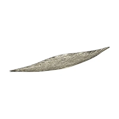 Boat-Shaped Aluminum Tray Embossed Extended Platter Dish Sleek for Entryway - Bild 1 von 4