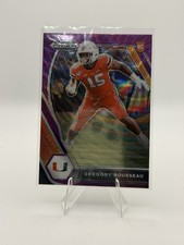 2021 Panini Prizm Draft Picks Gregory Rousseau Purple Prizm Rookie #144 Miami H…